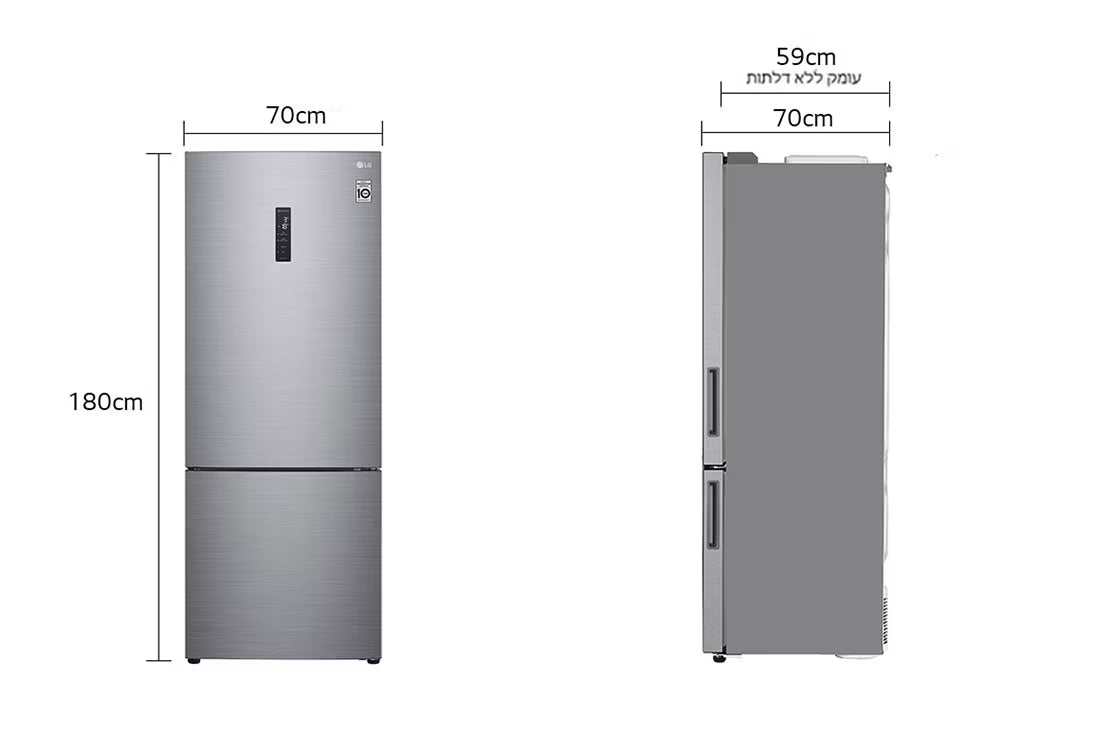 מקרר מקפיא תחתון בנפח 462 ליטר LG GR-B479BF