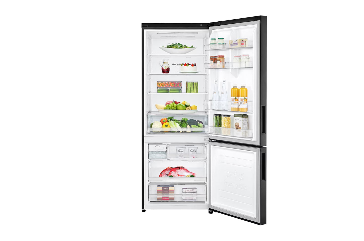 מקרר מקפיא תחתון בנפח של 462 LG R-2B479B